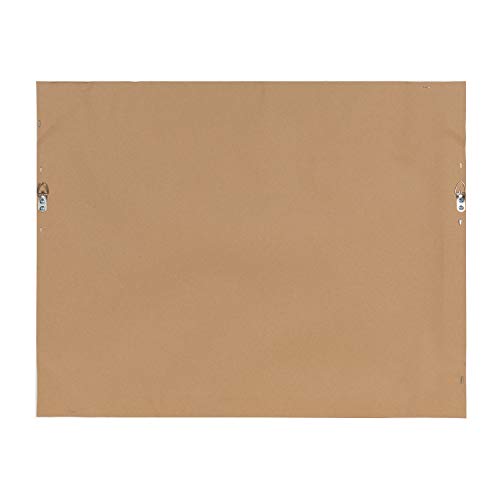 Designovation Beatrice Framed Magnetic Dry Erase Monthly Calendar, 23X29, Walnut Brown #TOP2