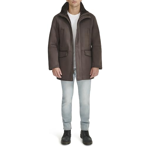 Image of DOCKERS Men's Faux Shearling Walking Coat