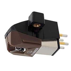 Audio Technica AT-VM95SH Dual Moving Magnet Cartridge 1/2″ Mount with Shibata Stylus Includes mountinting Hardware (Black/Brown)