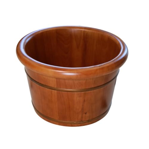 Bañera de Madera para Pies, Redonda, para Spa y Cuidado