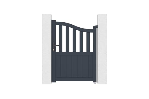 Casanoov Gartentür aus aluminium 1m MEIJE H.140cm grau