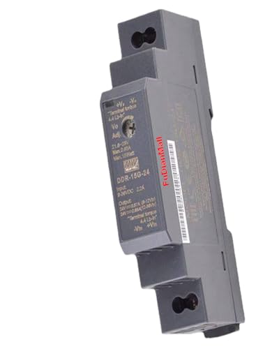 Mean Well 15W DIN Rail Type DC-DC Converter Variable Voltage Power Supply 110vac to 12vdc 24V 0.63A DDR-15G-24