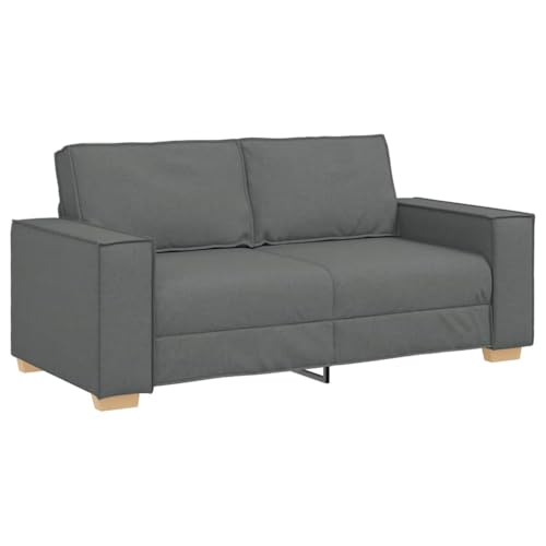 vidaXL Canapé 2 Places Gris foncé 180x78x84 cm Tissu