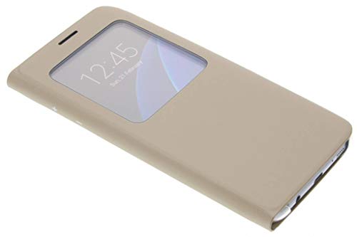 Samsung S View Cover   Funda para Samsung Galaxy S7 Edge, color Dorado