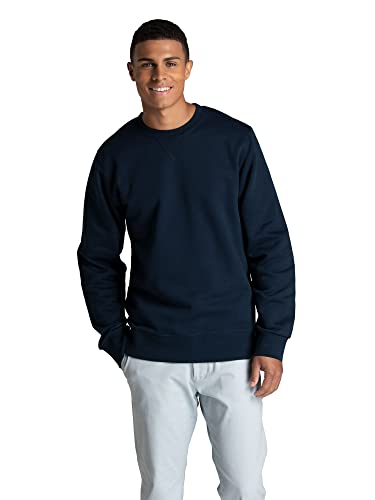 Fruit of the Loom Men's Crafted Comfort Fleece Sweatshirts, Hoodies, & Sweatpants, Super Soft Cotton Blend, Sweatshirt - Navy Nights, Small - image 1