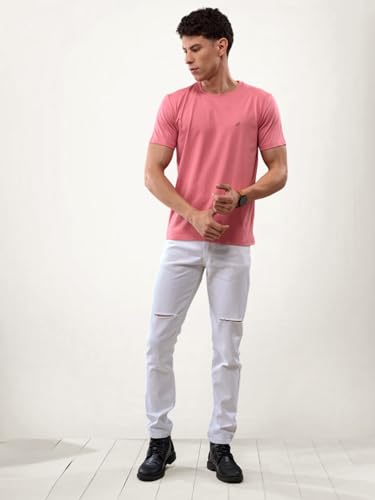 Image of Lux Nitro Cotton Round Neck T-Shirt for Men | Half Sleeve | Regular Fit | Comfortable Everyday Casual Wear