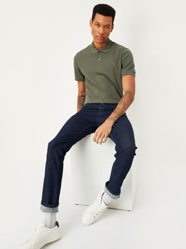 Image of Max Men's Half Sleeves Regular Fit Solid Polo T-Shirt
