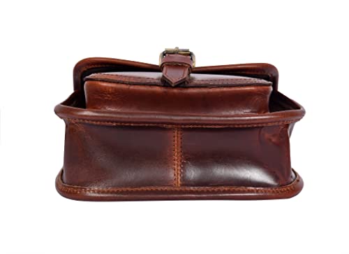 Image of Celtic Women's Leather Hair-On Flap Crossbody Sling Bag - Adjustable Strap