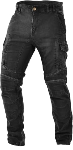 Trilobite Acid Scrambler 2.0 Monolayer Motorcycle Jeans, Black, 44/32
