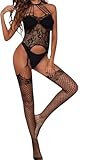 FLLAGG20 Lingerie Sexy Intima in Pizzo Body Hot Babydoll Abbigliamento Pigiama Camicia da Notte Intimo Trasparente Completino Bodystocking per Donna Négligé Sleepwear (BODYSTOCKING 1, TAGLIA UNICA)
