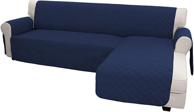 BLESSING PET SUPPLY Microfiber Sofa Slipcover L Shape Sofa Cover Sectional Couch Cover Chaise Cover Reversible Sofa Cover Furniture Protector Cover for Pets Kids Children Dog (X-Large, Navy) (B0D1VLY779) Amazon Price History, Amazon Price Tracker