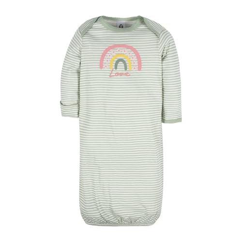 Image of Gerber Baby Girls 4-Pack Sleeper Gown - Soft Cotton Newborn Nightgowns, Elastic Hem Sleepwear Set for Infant Girls