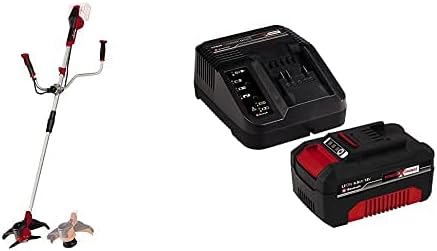 Einhell Guadaña A Baterías Agillo Power X-Change, Li-Ion, 2X18V, Motor  Delantero Sin Escobillas + 4512042 - Kit con Cargador Y Batería De Repuesto  De 18 V, 4 Ah, 0 W, 21 V,