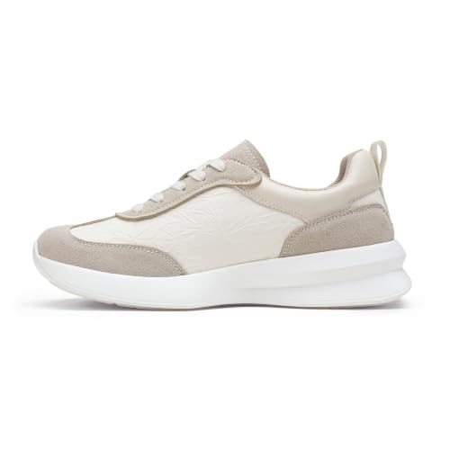 Image of Vepose Women's Retro Platform Sneakers Lightweight Lace Up Walking Shoes | Designer dressy sneakers with memory foam cushioning, grippy sole, and stylish woven or PU looks for work, travel, errands