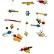 goki 52924 Mobile 3-D Frühlingswiese aus Holz, Blumen und Bienen, Tiere, zugucken und staunen, 24x45cm, mehrfarbig, Baby