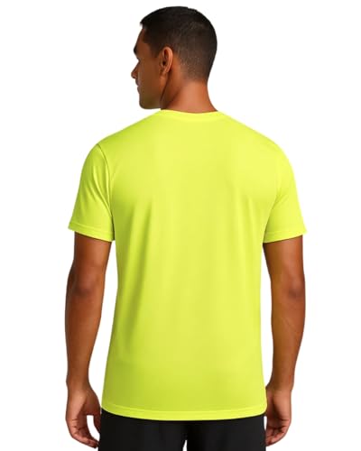 Image of Hangout Hub Men's Plain Tshirt | Solid |Dry Fit|| 100% Polyester 140 GSM |Regular Fit Tees |Teegar| Round Neck | Half Sleeves |Tshirts Pack of 1