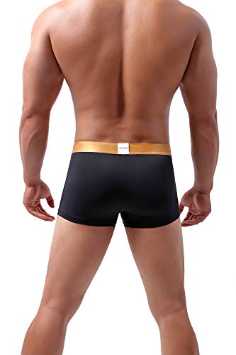 eywlwaar Men's Ice Silk Boxer Briefs Pouch Trunks Breathable Underwear3