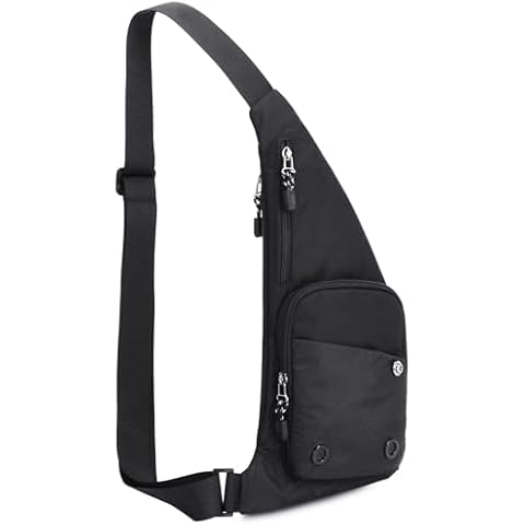 CAISANG Sling Bag Slim Crossbody Personal Pocket Chest Bag Anti-Thief Shoulder Bag Backpack Casual Daypack Fanny Pack for Travel Hiking Cover