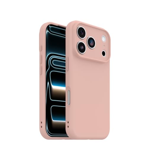 Image of OtterBox iPhone 17 Pro Figura Series Case - Rose Smoke Pink - Aesthetic, Silicone Phone Cases, Protective Minimalist Design, MagSafe iPhone Case with Camera Protection
