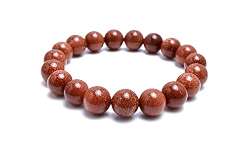 Bracelet porte-bonheur en goldstone brun LKBEADS le cadeau inspirant mixte
