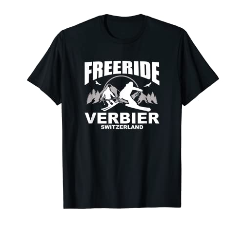 Freeride Esquí Verbier Suiza Camiseta