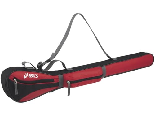 ASICS アシックス パークゴルフ クラブバッグ(1本用) GGG869 (レッド×ブラック)