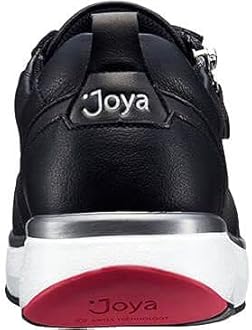 Women's Laura Velour Leather Lace Up Shoe with Additional Zipper (Black, fraction_40_and_1_third)