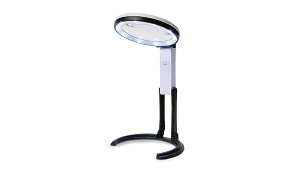 KONUS | FLEXO-120 Lente da Lavoro, Zoom 2x-5x con Luce, Batterie Incluse