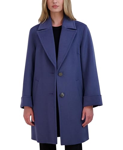 TAHARI Women's Single Breasted Topper Peacoat Jacket2