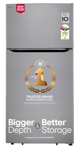 Image of LG 674 L, 1 Star, Smart Inverter, Frost-Free Double Door Refrigerator (GLT6816ODPZ, Shiny Steel, Multi Air Flow Cooling, & Express Freeze, 2026 Model)