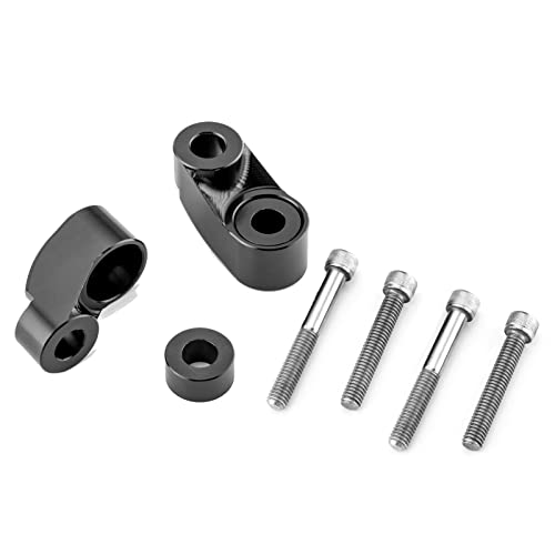 Dasen Black 39Mm-49Mm Tubes Front Turn Signal Relocation Kit Compatible With Harley Dyna Glide Fxr Sportster 883 1200 Xl #TOP23