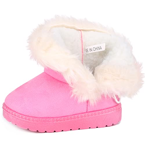 Image of Femizee Girls Boys Warm Winter Boots Kids Outdoor Snow Boots(Toddler /Little Kid)