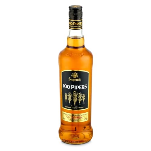100 Pipers Whisky Blended Escocés - 700 ml