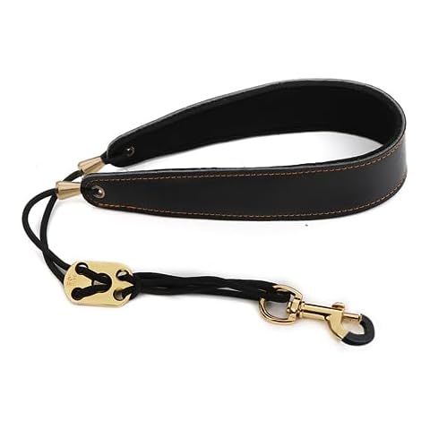 Adjustable Soft Padded Leather Saxophone Neck Strap Cover