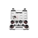 Sanding Drum Kit 37 Pcs with Spindle Sander Sleeves for Woodworking Metal Polishing, Includes 9 Rubber Drums 80 & 120 Grit Abrasives for Rotary Tool Drill Press