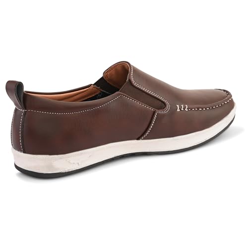 Image of Centrino Walking Loafers for Men | Shoes for Man Stylish | Casual Slip-On Lightweight Moccasins | Cushioned Insole | Breathable Comfortable | Hand-Stitched | Mens Loafer Shoes for Daily Office Outings (9495)