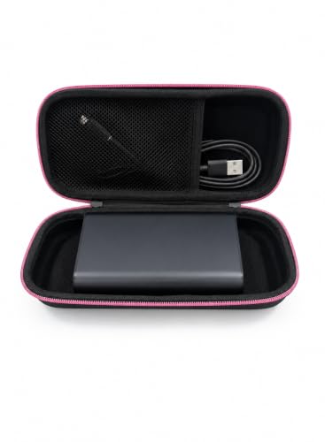 Image of GadgetBite Universal EVA Power Bank Case Cover for 10000mAh 20000mAh & 30000mAh Power Banks Shockproof Protective Carry Case for PowerBank Compatible with Xiaomi Ambrane URBN Boat PowerBanks - Pink