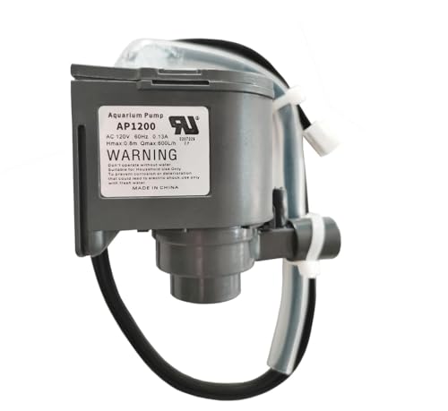 AP1200 AC120V ice maker Water Pump Compatible with Vevor, EUHOMY,ice makers fit for HZB-30F,HZB-38F,HZB-32,HZB-45,HZB-6 Ice Maker,Small-sized Circulating Submersible Pump,60Hz 0.13A, Hmax: 0.8m