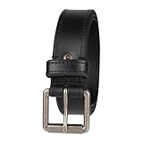 Picture of Levi's Men's Roller Buckle Casual Beveled Edge Rivet Belt, Black, Medium
