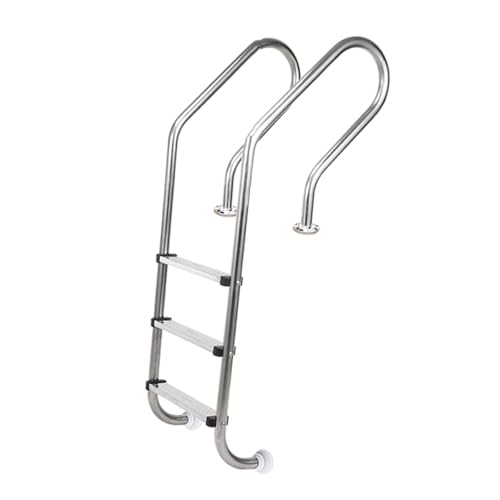 Escalera para piscina con 2/3 peldaños acero inoxidable miniatura 1