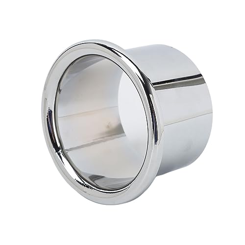 Hair Dryer Holder Insert, Stainless Steel Hair Dryer Stand Tube for Salon Hair Styling Station, Embedded Home Bathroom Organizer with Ergonomic Design (Stainless steel 2)