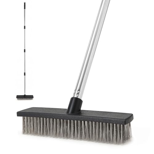 CLEANHOME Upgraded Deck Moss Brush for Cleaning Hard Rough Outdoor Floors