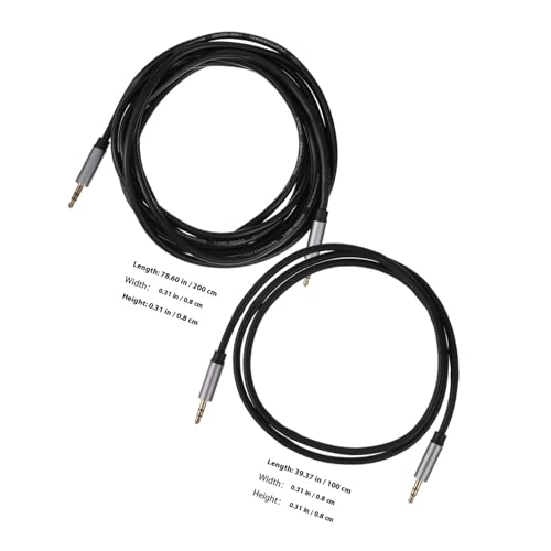 Cable de audio auxiliar 5mm Kisangel 2 piezas miniatura 2