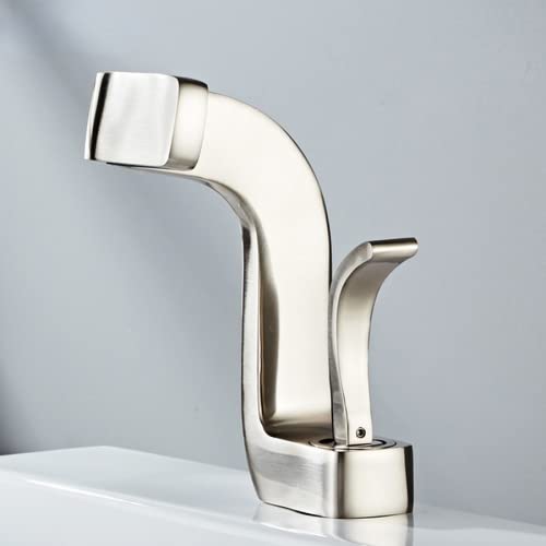Robinet d'évier en laiton mitigeur mécanique eau chaude et froide cascade chrome SLT193-WG