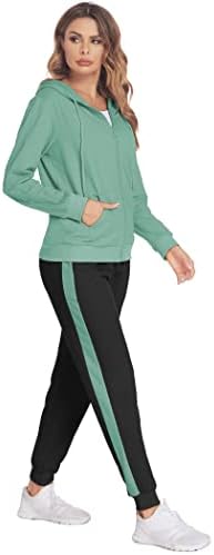 Parabler Jogginganzug Damen Trainingsanzug Zweiteiler Freizeitanzug Set | Trainingsanzug mit Tasche | Jacke Hose | Herbst Winter Frühling | Lässiger Sportanzug | Hausanzug