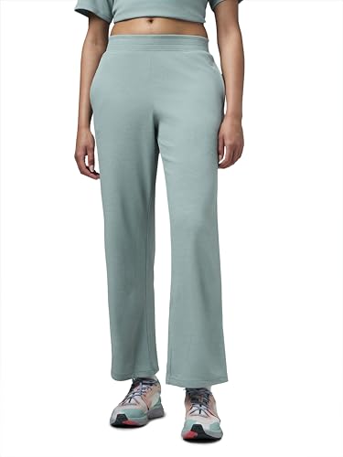 Image of TECHNOSPORT Women's Relaxed Fit Mid Rise Track Pant