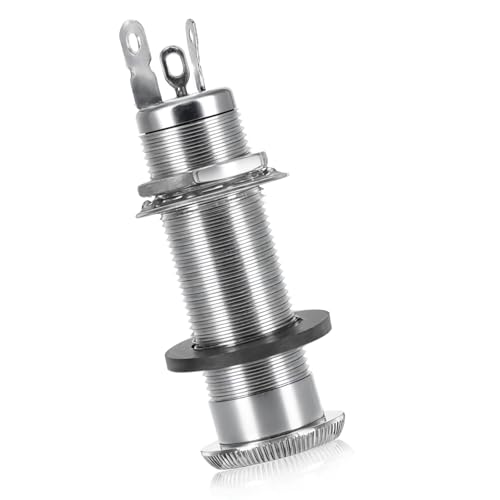 Metal Cylinder 1/4 Guitar Output Jack Socket