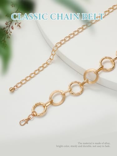FIORETTO Chain Belts for Women Fashion Metal Waist Chain Chunky Belts for Dresses Jeans4