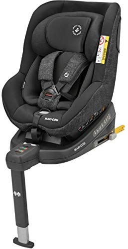 Maxi-Cosi Beryl Silla coche isofix Grupo 0+/1/2, contramarcha y reclinable, crece con el niño desde nacimiento hasta 7 años, color nomad black