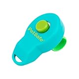 PetSafe Clik-R Training Tool - Positive Behavior Reinforcement - Ergonomic Design - Compact Finger Band - Daily Training Accessory - Clicker for Dogs & Cats - Teal